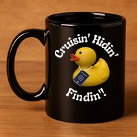 Cruising Hiding Finding Rubber Ducks Passport Hunt Hide Find 11oz C Handle Ceramic Mug