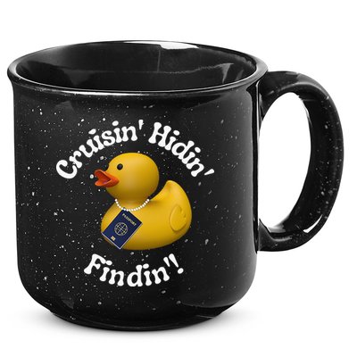Cruising Hiding Finding Rubber Ducks Passport Hunt Hide Find 15oz Campfire Ceramic Mug