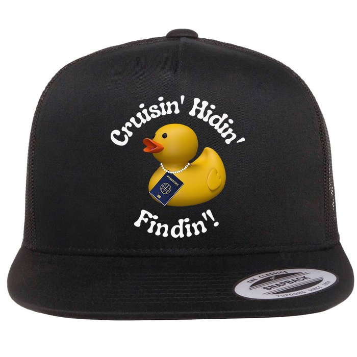 Cruising Hiding Finding Rubber Ducks Passport Hunt Hide Find Flatbill Hat
