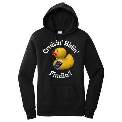 Cruising Hiding Finding Rubber Ducks Passport Hunt Hide Find Women's Pullover Hoodie