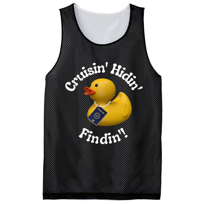 Cruising Hiding Finding Rubber Ducks Passport Hunt Hide Find Mesh Reversible Basketball Jersey Tank