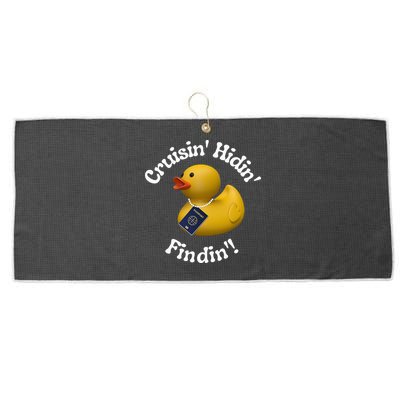 Cruising Hiding Finding Rubber Ducks Passport Hunt Hide Find Large Microfiber Waffle Golf Towel