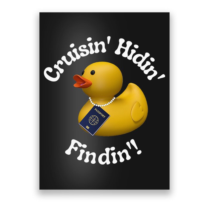 Cruising Hiding Finding Rubber Ducks Passport Hunt Hide Find Poster