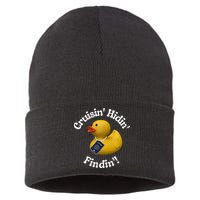 Cruising Hiding Finding Rubber Ducks Passport Hunt Hide Find Sustainable Knit Beanie
