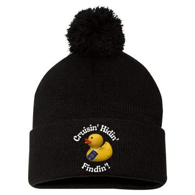 Cruising Hiding Finding Rubber Ducks Passport Hunt Hide Find Pom Pom 12in Knit Beanie