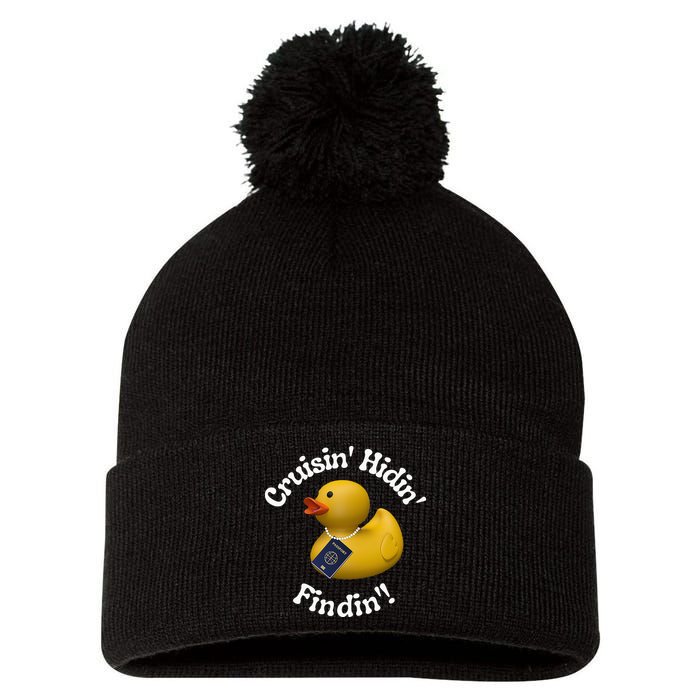 Cruising Hiding Finding Rubber Ducks Passport Hunt Hide Find Pom Pom 12in Knit Beanie