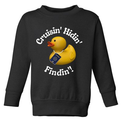 Cruising Hiding Finding Rubber Ducks Passport Hunt Hide Find Toddler Sweatshirt