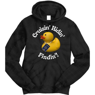 Cruising Hiding Finding Rubber Ducks Passport Hunt Hide Find Tie Dye Hoodie