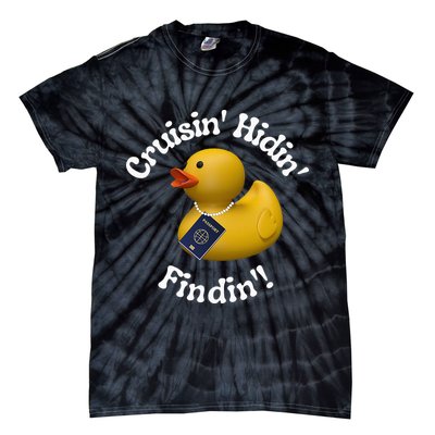 Cruising Hiding Finding Rubber Ducks Passport Hunt Hide Find Tie-Dye T-Shirt