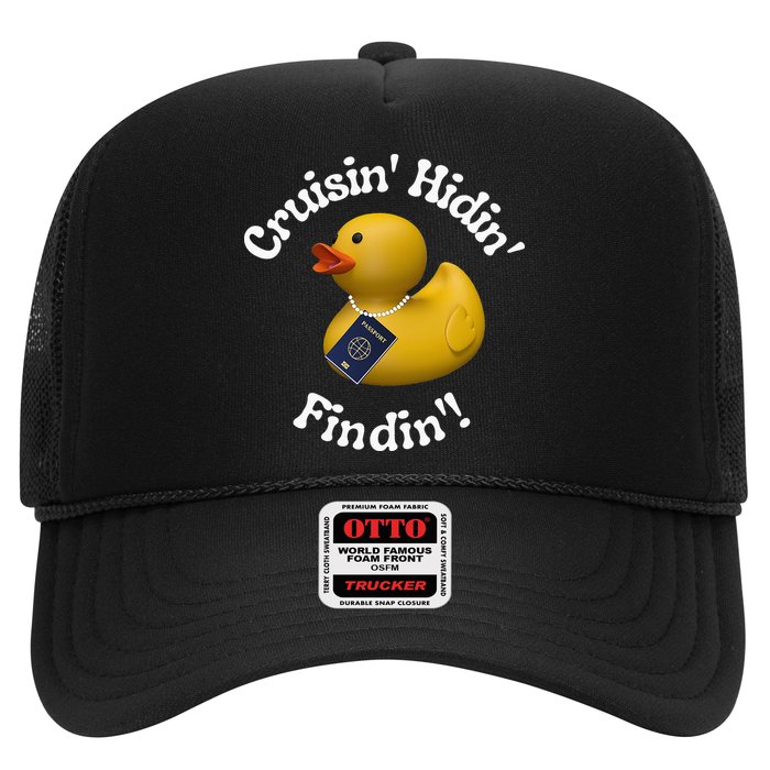 Cruising Hiding Finding Rubber Ducks Passport Hunt Hide Find Trucker Hat