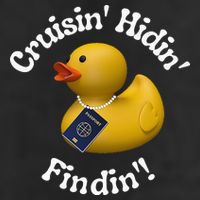 Cruising Hiding Finding Rubber Ducks Passport Hunt Hide Find Trucker Hat