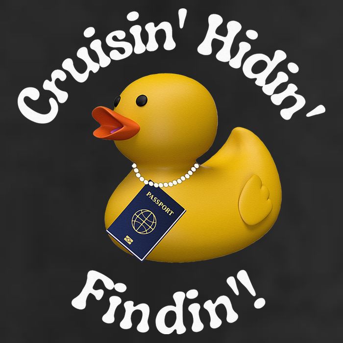 Cruising Hiding Finding Rubber Ducks Passport Hunt Hide Find Trucker Hat