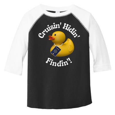 Cruising Hiding Finding Rubber Ducks Passport Hunt Hide Find Toddler Fine Jersey T-Shirt