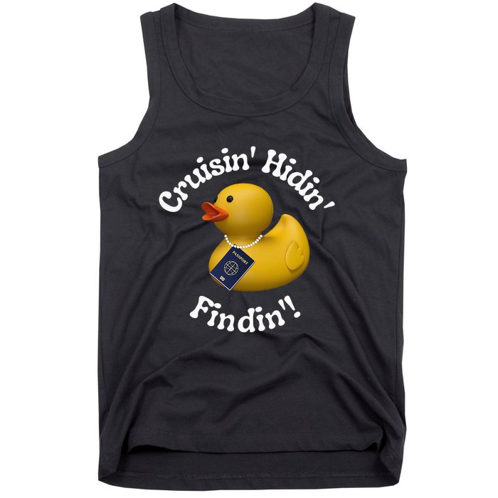 Cruising Hiding Finding Rubber Ducks Passport Hunt Hide Find Tank Top