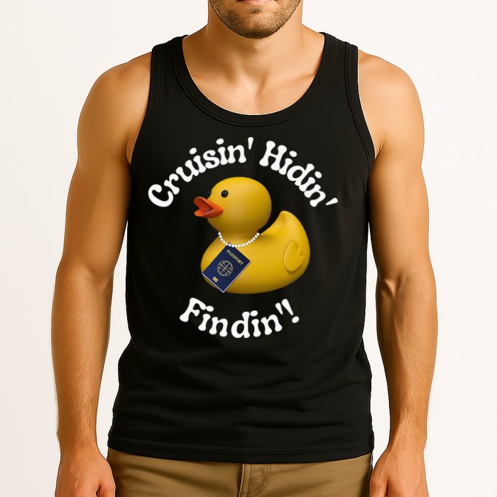 Cruising Hiding Finding Rubber Ducks Passport Hunt Hide Find Tank Top