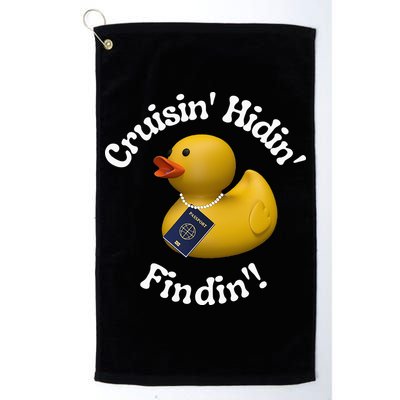Cruising Hiding Finding Rubber Ducks Passport Hunt Hide Find Golf Towel