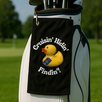 Cruising Hiding Finding Rubber Ducks Passport Hunt Hide Find Golf Towel