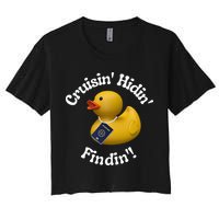 Cruising Hiding Finding Rubber Ducks Passport Hunt Hide Find Crop Top