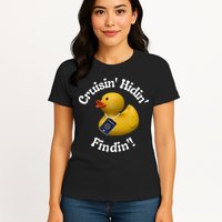 Cruising Hiding Finding Rubber Ducks Passport Hunt Hide Find Womens T-Shirt