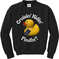 Cruising Hiding Finding Rubber Ducks Passport Hunt Hide Find Kids Sweatshirt