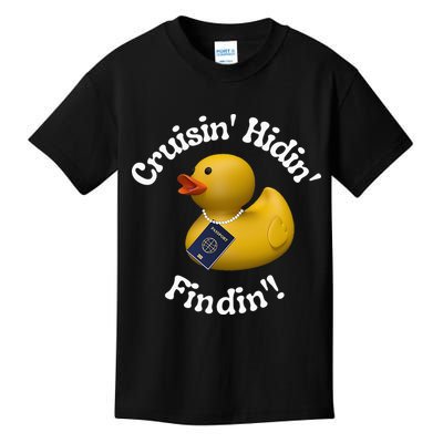 Cruising Hiding Finding Rubber Ducks Passport Hunt Hide Find Kids T-Shirt