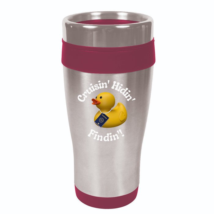 Cruising Hiding Finding Rubber Ducks Passport Hunt Hide Find 16oz Travel Tumbler