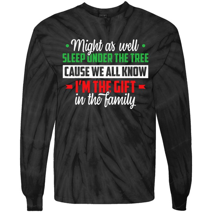 Christmas Humor Favorite Person Funny Christmas Tie-Dye Long Sleeve Shirt