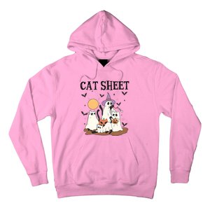 Cat Halloween Funny Ghost Cat Hoodie