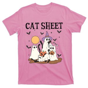 Cat Halloween Funny Ghost Cat T-Shirt