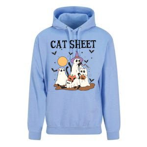 Cat Halloween Funny Ghost Cat Unisex Surf Hoodie