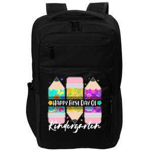 Cute Happy First Day Of Kindergarten Impact Tech Backpack