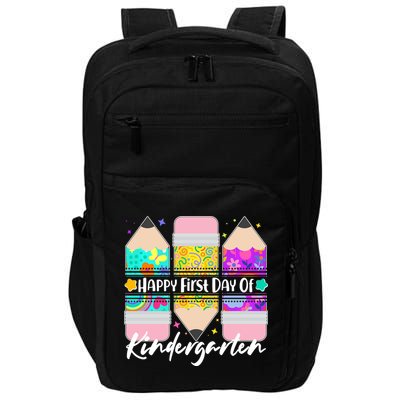 Cute Happy First Day Of Kindergarten Impact Tech Backpack