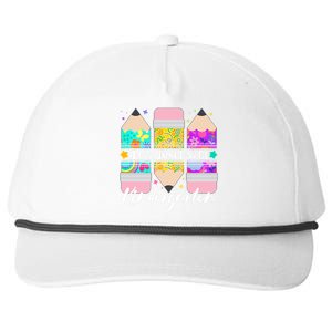 Cute Happy First Day Of Kindergarten Snapback Five-Panel Rope Hat