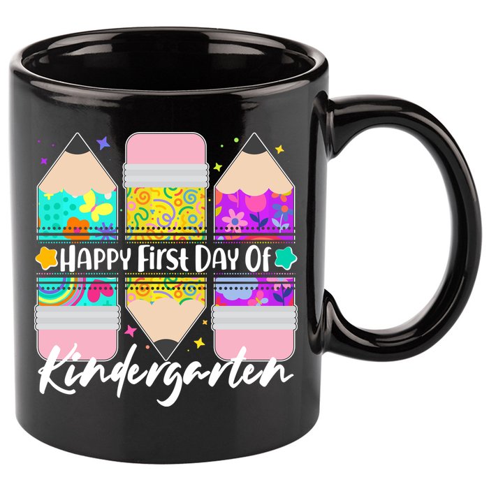 Cute Happy First Day Of Kindergarten 11oz C Handle Ceramic Mug