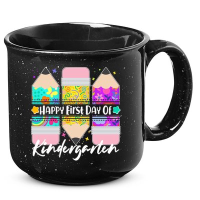 Cute Happy First Day Of Kindergarten 15oz Campfire Ceramic Mug