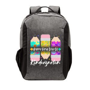 Cute Happy First Day Of Kindergarten Vector Backpack