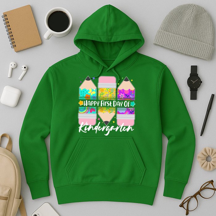 Cute Happy First Day Of Kindergarten Hoodie