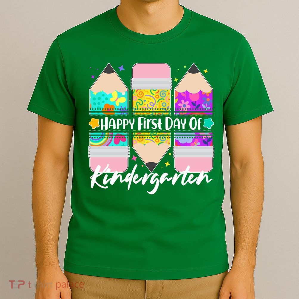 Cute Happy First Day Of Kindergarten T-Shirt