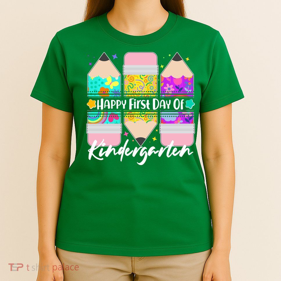 Cute Happy First Day Of Kindergarten T-Shirt