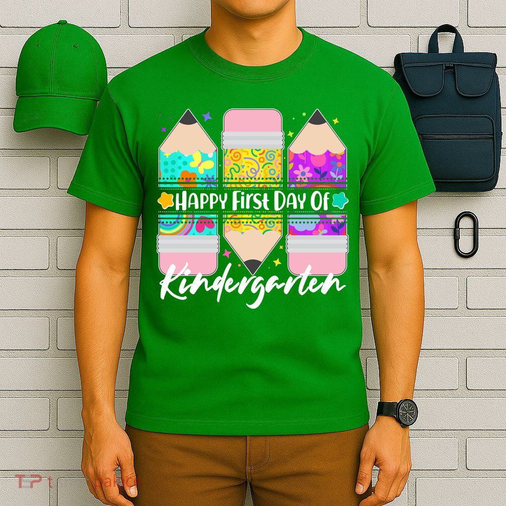 Cute Happy First Day Of Kindergarten T-Shirt