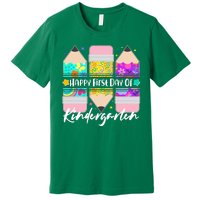 Cute Happy First Day Of Kindergarten Premium T-Shirt