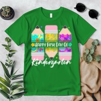 Cute Happy First Day Of Kindergarten Premium T-Shirt