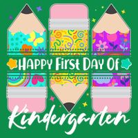 Cute Happy First Day Of Kindergarten Women's V-Neck T-Shirt