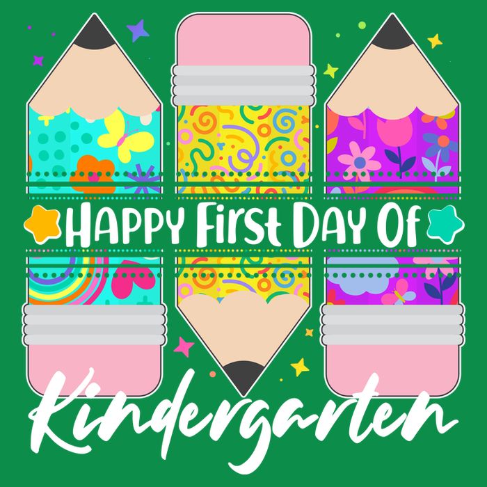Cute Happy First Day Of Kindergarten Women's V-Neck T-Shirt