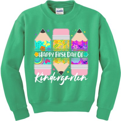 Cute Happy First Day Of Kindergarten Kids Sweatshirt