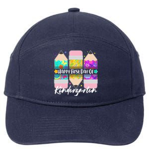 Cute Happy First Day Of Kindergarten 7-Panel Snapback Hat