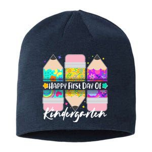 Cute Happy First Day Of Kindergarten Sustainable Beanie