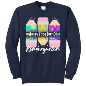 Cute Happy First Day Of Kindergarten Tall Sweatshirt