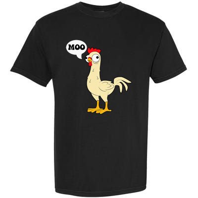 Chicken Hen Fowl Cow Funny Joke Dad Joke Garment-Dyed Heavyweight T-Shirt