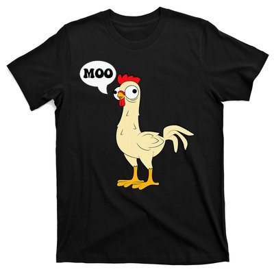 Chicken Hen Fowl Cow Funny Joke Dad Joke T-Shirt